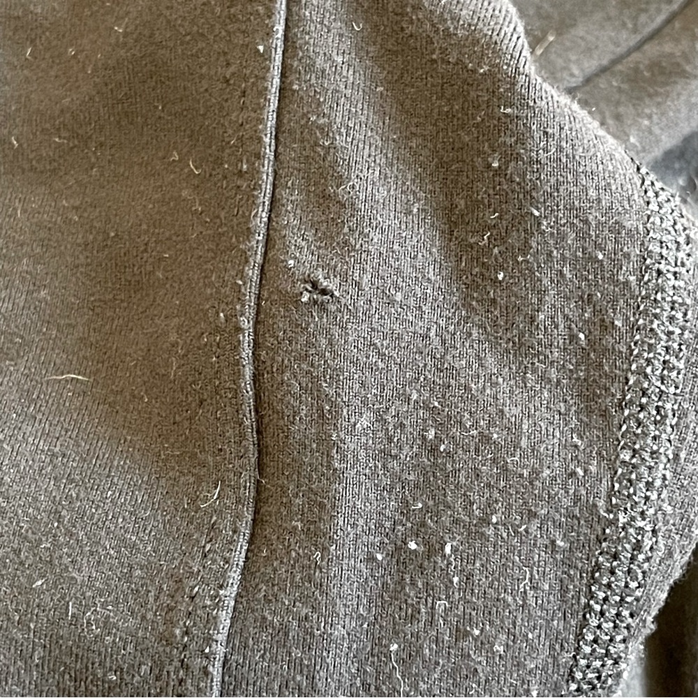 Lululemon Nice Asana Jacket Double Zipper Full Zip Size 2 Black Lion Full Length - Picture 8 of 12